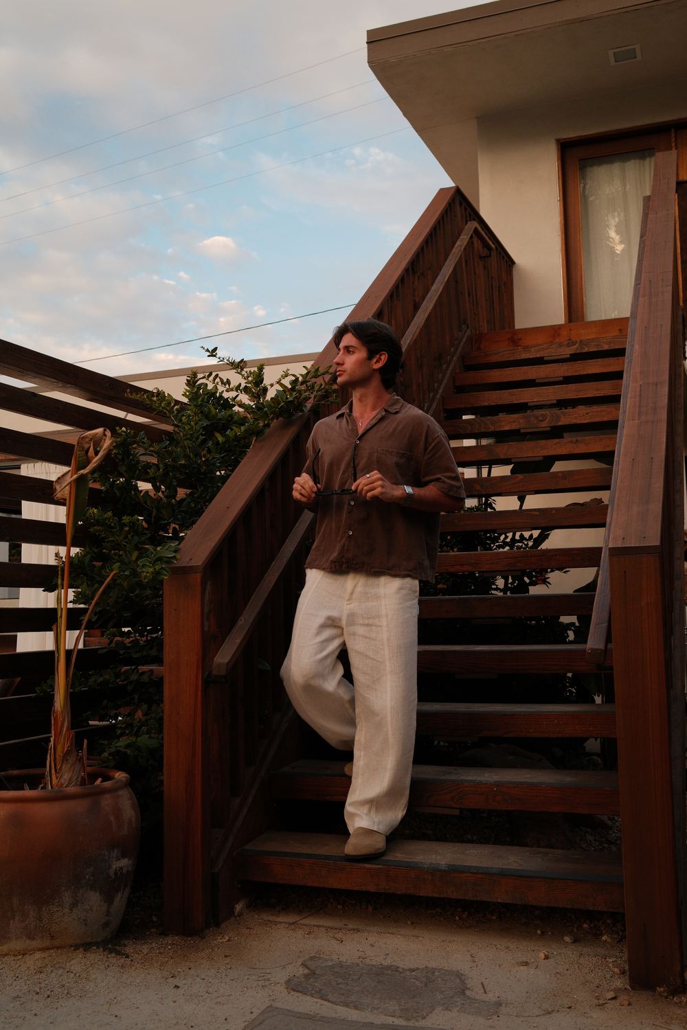 Courtyard stairs at Terra